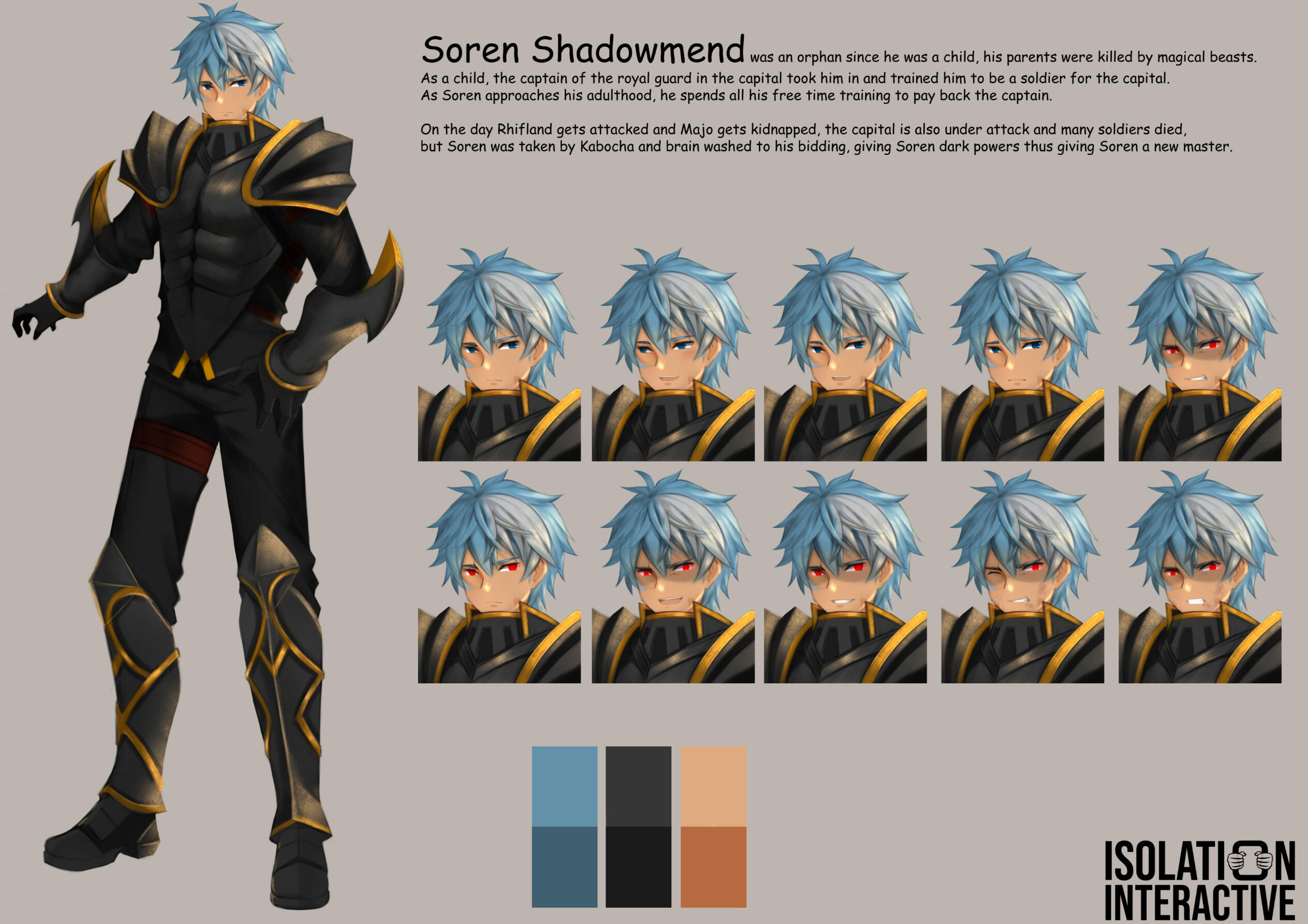 Character Sheet (Full body and 10 Expressions)