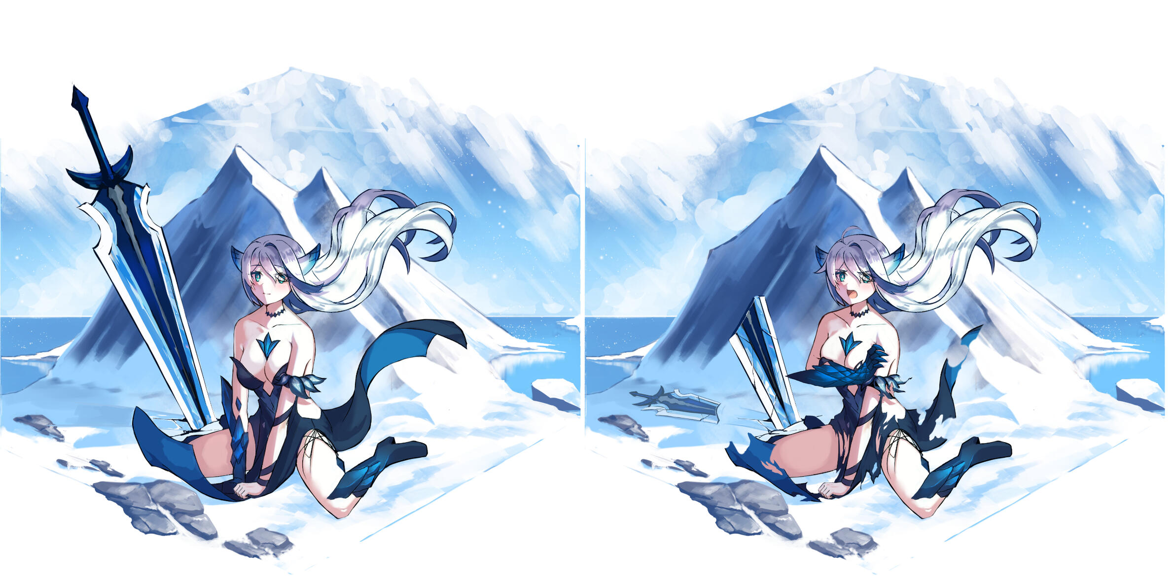 Normal and Injured Splash Art